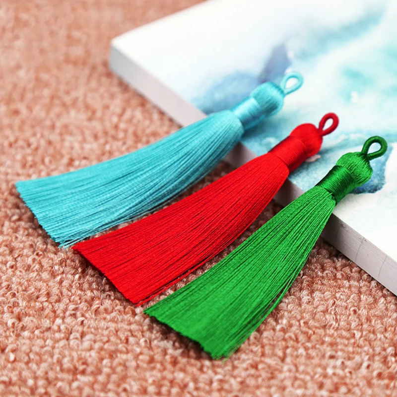Fashion Tassel Pendant 1PC/1Pair Beautiful Graceful Silk Tassel Unique Handmade Wedding DIY Jewelry Accessories 25 Colors String