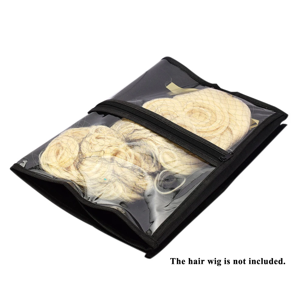 Wig Hanger Dust Proof Hair Extension Storage Bag Durable Hair Extension Package Hair Wig Carrier