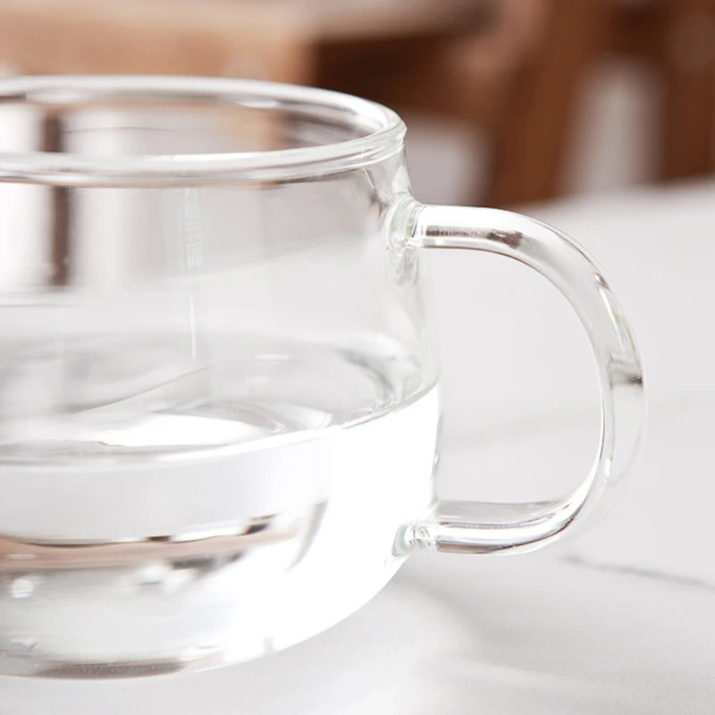Емкость для молока, чайник, деревянная стеклянная чашка для чая, посуда для напитков, термостойкая чайная посуда, пасторальный стиль, цветок, олень, стеклянная бутылка, основа 1 шт