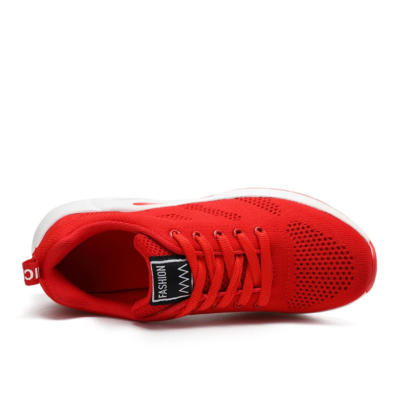 Bjakin/красные спортивные кроссовки; женские дышащие кроссовки для бега; легкие спортивные кроссовки из сетчатого материала; женские кроссовки высокого качества