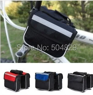 Sale Wholesale 200 pcs/lot waterproof outdoor Bicycle Stem bag front side luggage bag travel accessories mountain bike bag 0