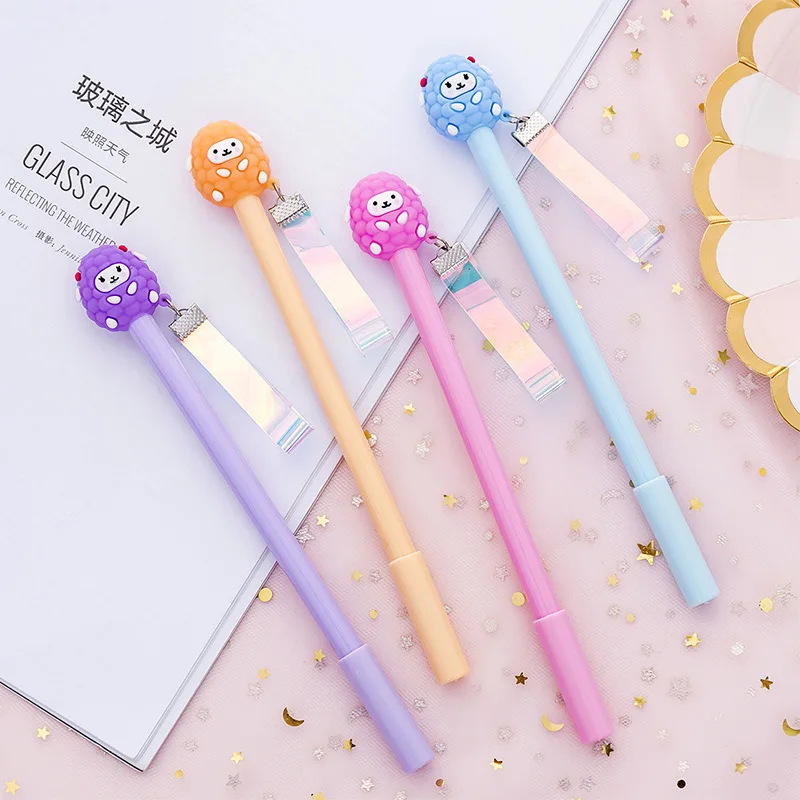

Cartoon Sheep Alpaca Gel Pen Cute Cool Kawaii Stitch Streamer Stationery School Office Supply Material Kawai Fun Gift Stationary