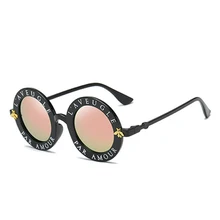Jumlai новейшие модные Круглые Солнцезащитные очки женские брендовые дизайнерские Винтажные Солнцезащитные очки в форме пчелы с заклепками UV400 Oculos Feminino Lentes