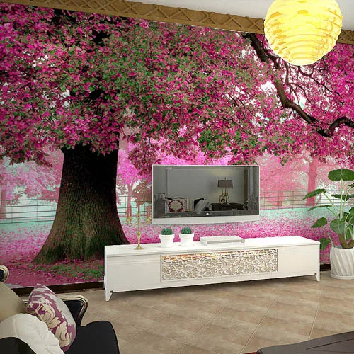 Wall Murals Cherry Blossom Wallpaper Photo Waterproof For Living Wall Murals Cherry Blossom Wallpaper Photo Waterproof For Living Room Papel De Parede Para Quarto