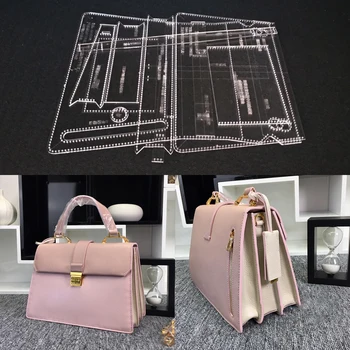 

1set DIY Acrylic Leather Template Home Handwork Leathercraft Sewing Pattern Tools Accessory Handbag 270x190x80mm