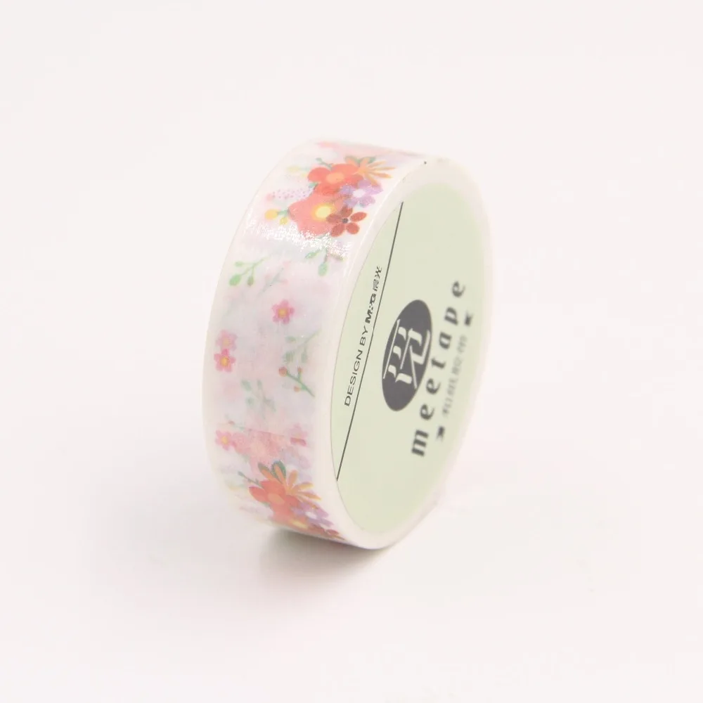 Beautiful Flower Washi Paper Masking Tapes for DIY Crafts Scrapbooking