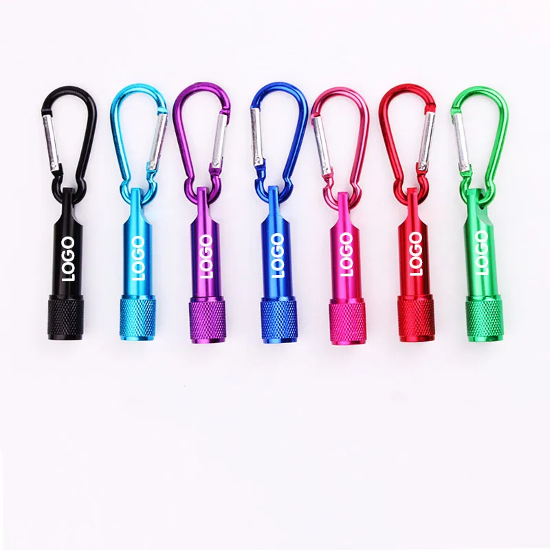 100 pçs lote Personalizado Lanterna LED Chaveiro