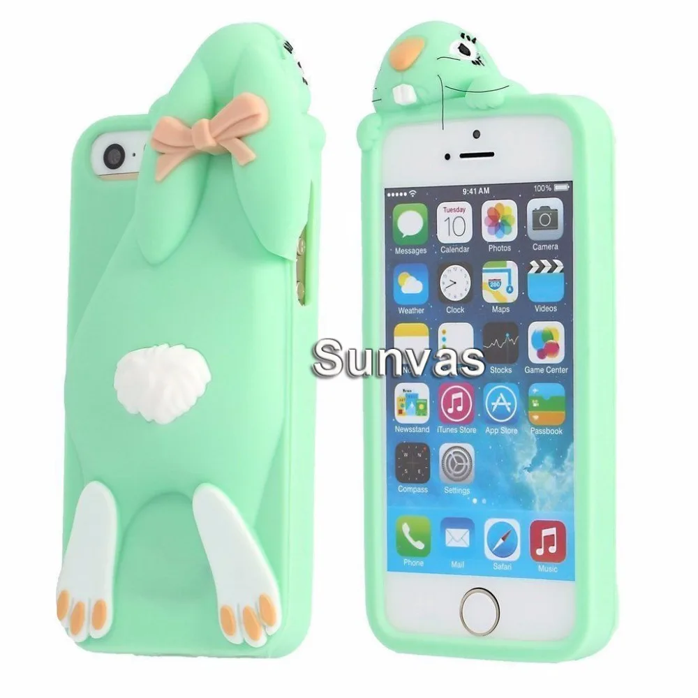 3D Cartoon Cell phone Soft Silicone Back Case Cover For iPhone 5/5S/5C/SE/6/6S/6 plus/6s Plus/7/7 Plus/8/8 Plus Capa