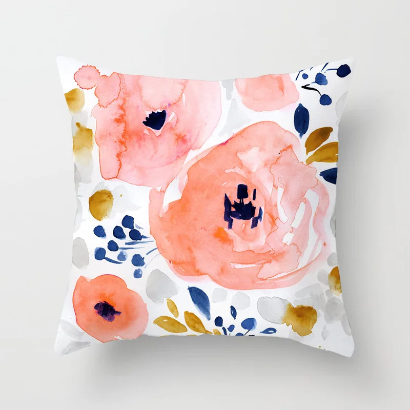Elife Green leaves rose Linen cotton cushion case flower Painting Polyester Home Decor Bedroom Decorative Sofa Throw Pillows Elife Green leaves rose Linen cotton cushion case flower Painting Polyester Home Decor Bedroom Decorative Sofa Throw Pillows