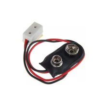 2-контактный 1:12 кукольный домик миниатюра 9V Батарея разъем w/провода и один сосуд LA005 игрушки для детей аксессуары для кукольного домика