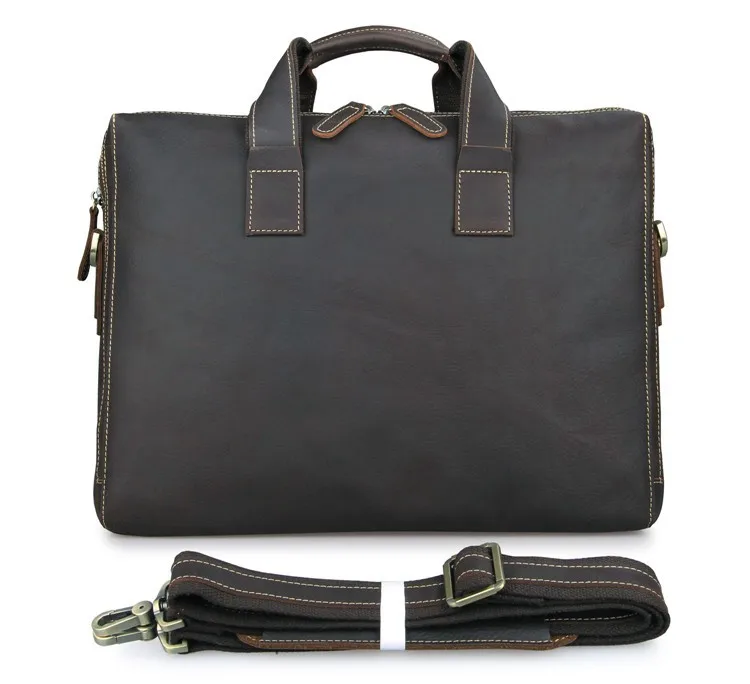 

100% Real Leather Freeship Men Briefcases Messenger Bag Laptop Bags 7167R