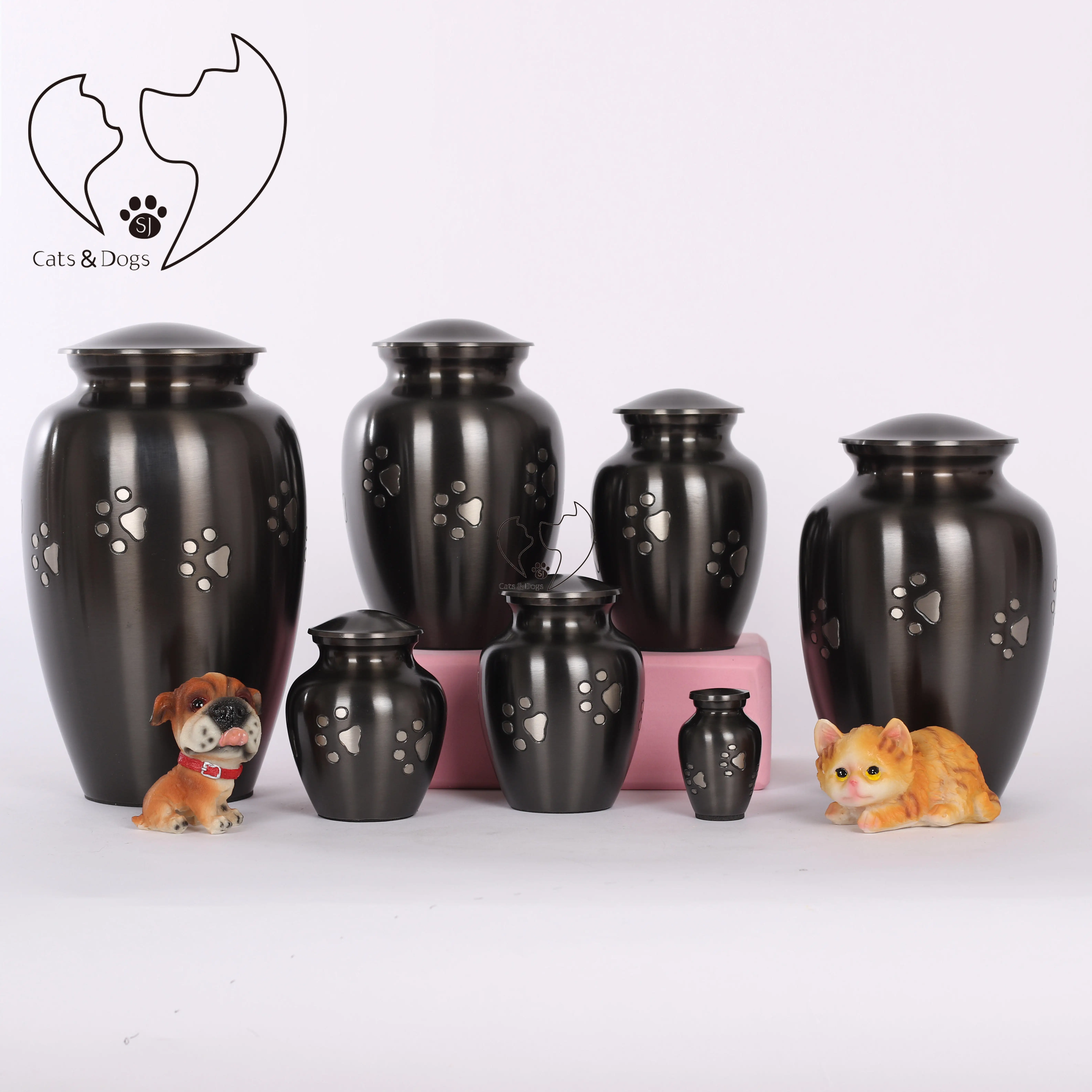 Cheap aluminum funeral keepsake urns for petin Pet Caskets & Urns from