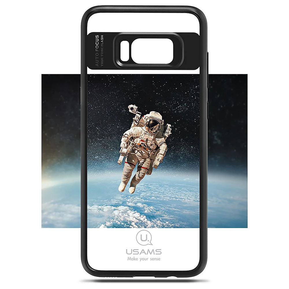 USAMS чехол для телефона для Galaxy S8/S8 Plus ультратонкий ТПУ и акриловый прозрачный задний Чехол для мобильного телефона