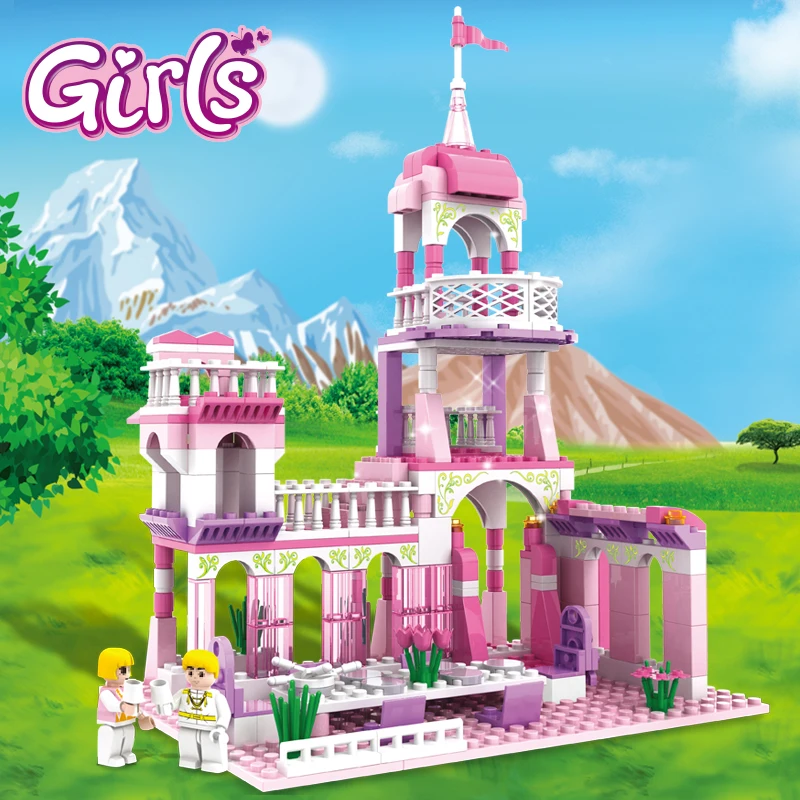 

254 Pcs Building Blocks Princess Castle Girl's Enchanted Castle DIY Model Bricks Kit Toys Figures Birthday Gifts for Girls Kids