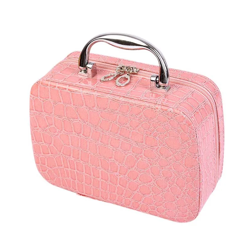 

Hoomall Large Capacity Storage Handbag Women Travel Toiletry Makeup Bag Portable Cosmetic Box Quilted Professional Cosmetic Bag