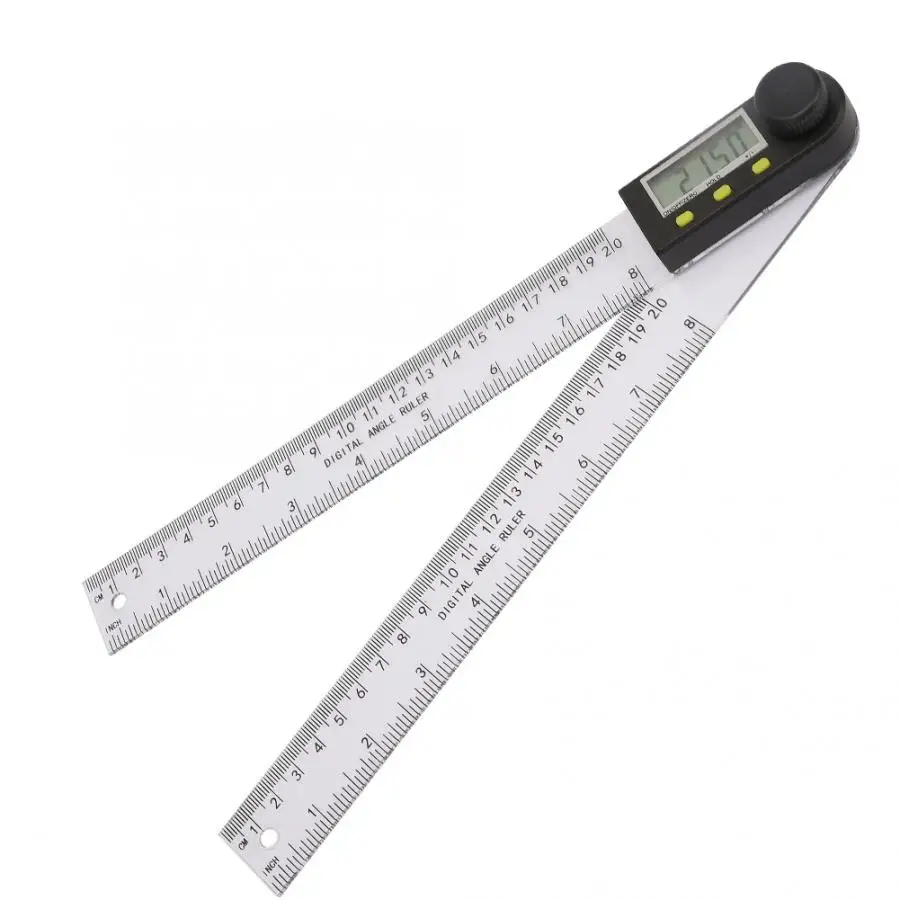 0 200 мм/0 8 дюймов пластиковый цифровой транспортир Угол Finder линейка Goniometer
