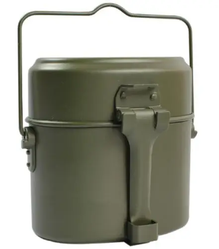 

Army Soldier Military Outdoor Camping Mess Kit Lunch Protable Dinner Box Canteen Kettle Pot Bowl