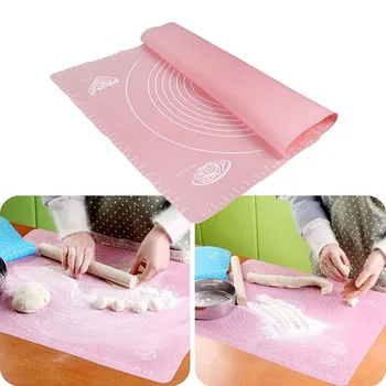

Kitchen Heat Resistance Flour Fondant Placemat Baking Silicone Rolling Pad Mat Pastry Boards Dough Tools Fondant Placemat