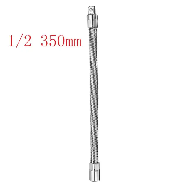 Buy 1/4" 3/8" 1/2" Drive Flexible Shaft Socket Extension Bar Adapter Ratchet