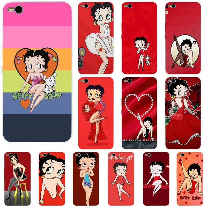 Soft TPU Mobile Phone Case for HTC One U11 M7 M8 M9 M10 E9 Plus Desire 530 626 628 630 816 820 Shell Bag Sexy Girl Betty Boop |