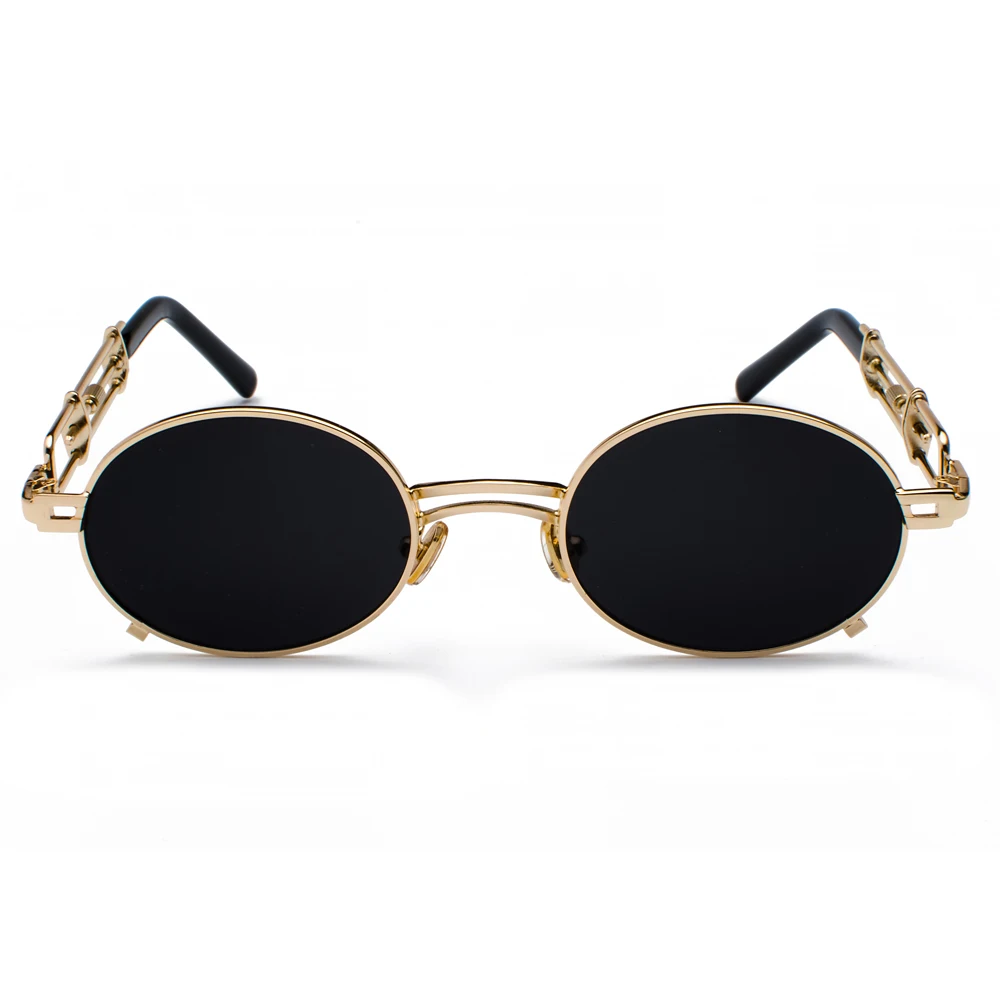 Kachawoo металлические круглые стимпанк Солнцезащитные очки для мужчин Ретро Винтаж Готический паровой панк Солнцезащитные очки для женщин Лето