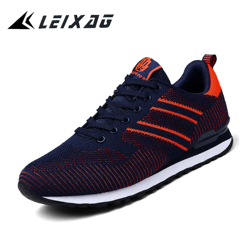 

LEIXAG Spring Autumn Running Shoes For Men Outdoor Comfortable Runner Sneakers Lightweight Men Breathable Leather Sport Shoes