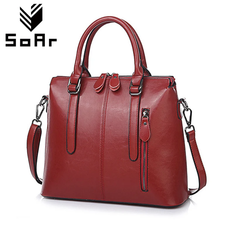 

SoAr Ladies' Genuine Leather Handbag For Women'S Handbags Bolsa Feminina Shoulder Bags Large Capacity Women Messenger Bags New