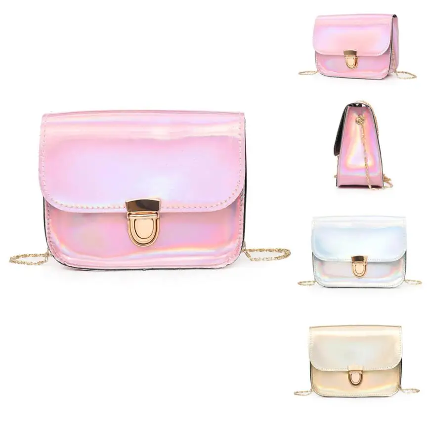 

Fashion Women Laser PU Leather Hasp Crossbody Bags Pure Color Messenger Shoulder Bag Vintage Versatile Handbag Female 10jul 18
