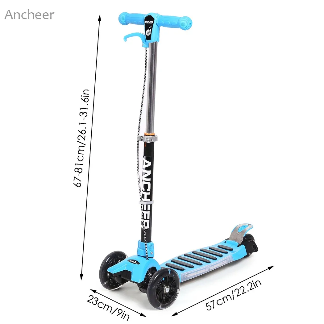 New Aluminium Alloy scooter board adjustable skateboard Kids Mini 3 Wheel Slider Motion Drifter Long Driving Push Scooter