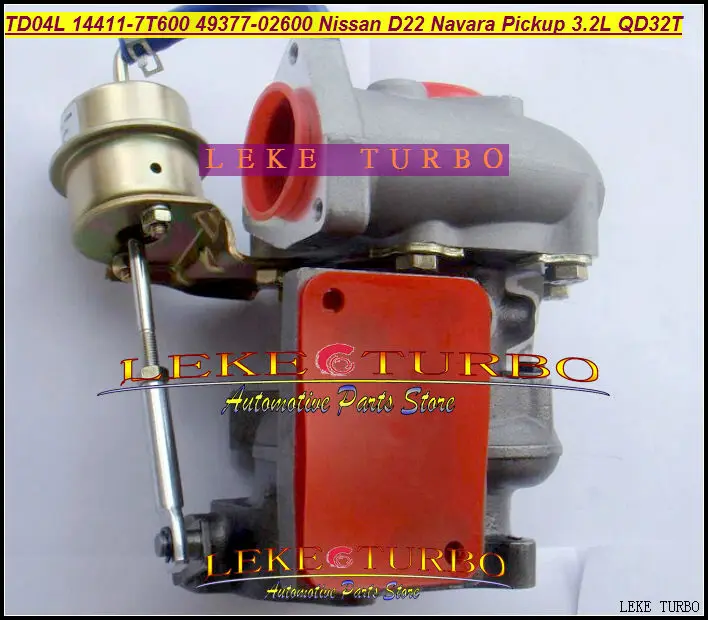 TD04L 14411-7T600 49377-02600 49377 02600 Turbo турбонагнетатель для Nissan ПИКАП Navara D22 TD27 NS25 QD32 QD32T 3.2L с прокладками