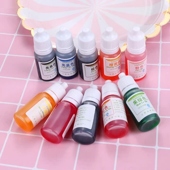 

Multicolor Crystal Epoxy Color UVResin Coloring Dye Dyeing Pigment Slime Mud UVResin Dyeing Water Oil Dual Use Pigment DIY Craft