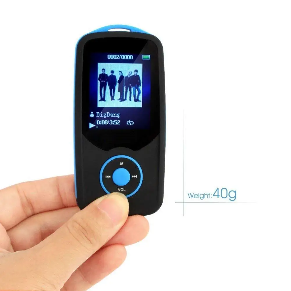 Портативный Hi Fi 8 GB Bluetooth MP3 плеера с FM радио и голос Регистраторы 50 часов Lossless игры