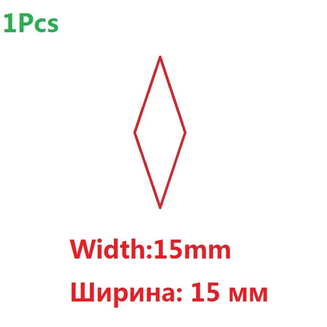 1-5-6 шт. ромбовидные кожаные инструменты для перфорации бриллиантов ремесленные стальные полые пластиковые деревянные отверстия для ремня цветок кожевенное ремесло бурение профессиональный - Цвет: 15mm