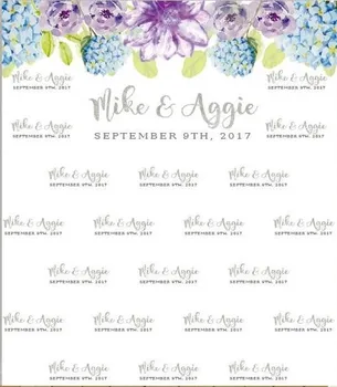 

custom Purple Floral photo studio background High quality Computer print party backdrops