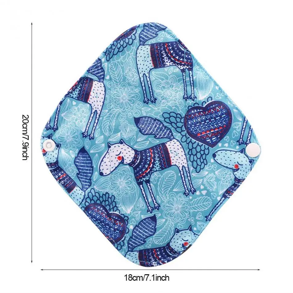 20x18 см Многоразовые менструальные подкладки ткань из бамбукового древесного угля гигиеническая прокладка моющийся санитарный салфетки полотенце-трусы мама колодки Вагина уход