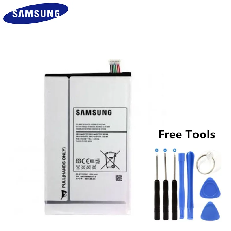 

100% Original Samsung Replacement Battery EB-BT705FBC 4900mAh For Samsung Galaxy Tab S 8.4 SM-T700 T701 T705 T705C+ free tools