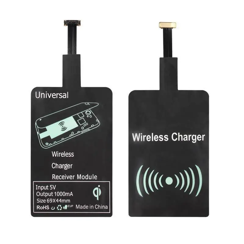  Universal Qi Wireless Charger Receiver Micro USB Charging Adapter Receptor Receiver Module for Samsung HTC Xiaomi Android Phone 