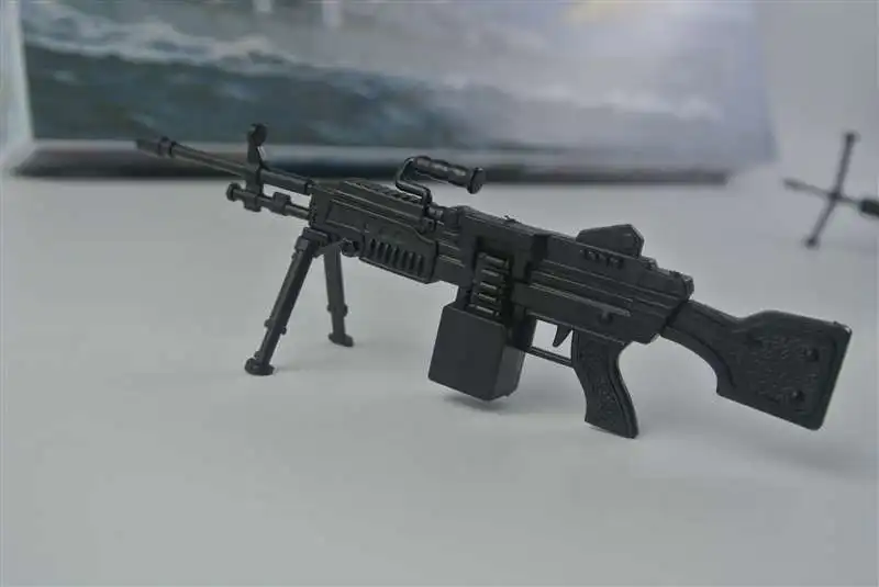 Модель пластикового пистолета, 1:8, сборная пулемётная пушка MG42 Barrett Gatlin, винтовка-автомат, Классическая сборка, строительные игрушки, 10 пушек - Цвет: H