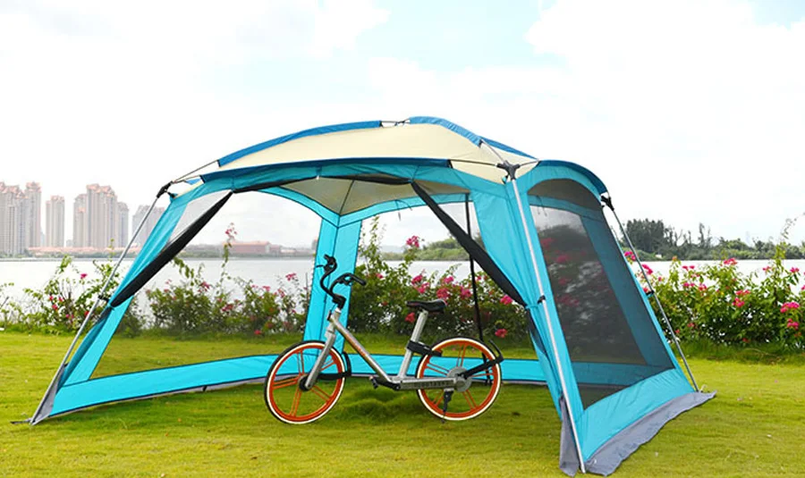 Ultralarge подходит для 5 8 человек 365*365*220 см навес от солнца большая gazebo кемпинга