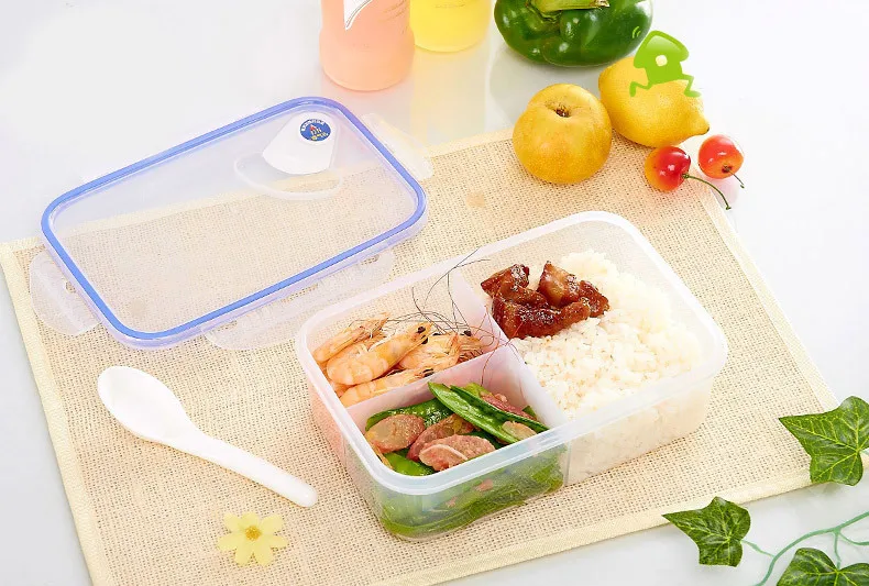 1100ML Cute Bento LunchBox Plastic Lunch Meal Box