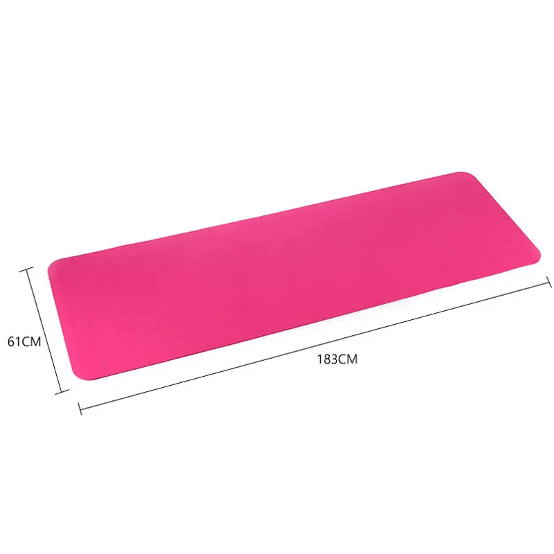 [QUBABOBO] TPE Dedicated Yoga Mat 6mm Pilates Sport Balance Cushion Multifunctional Fitness Mat Gymnastics Colchonete 183cm*61cm