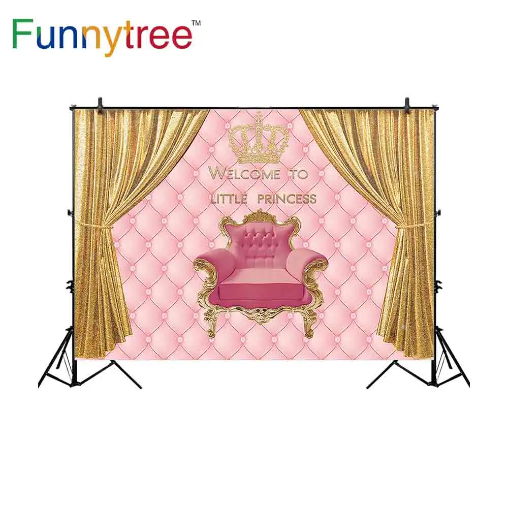 Фон Funnytree для фотосъемвечерние вечеринки в честь будущей матери розовая Золотая
