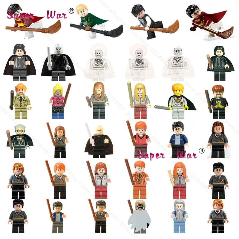 

Single Building Blocks Harry Potter Action Figures Hermione Granger Ron Lord Voldemort Draco Malfoy Collection toys for children