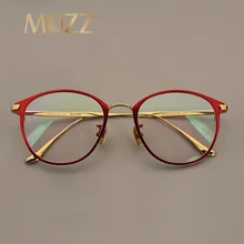 Женский ультра-светильник, оправа для очков из чистого титана, винтажные оправы, ретро очки для близорукости по рецепту