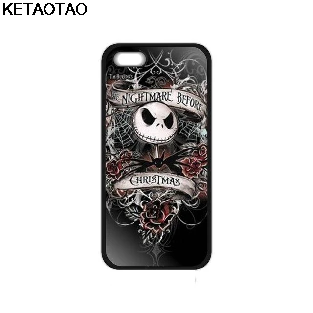 KETAOTAO Кошмар перед Рождеством Джек Скеллингтон телефонные чехлы для iPhone 4 5S 6S 7 8 Plus