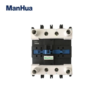 

Manhua 110V 40A 4P LC1D40008 AC DIN Rail Mounting Black White Contactor With LA1-DN22