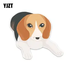 YJZT 16 см * 14,2 см милые животные собака ПВХ стикер автомобильный декоративные наклейки автомобильный Стайлинг 5-1898