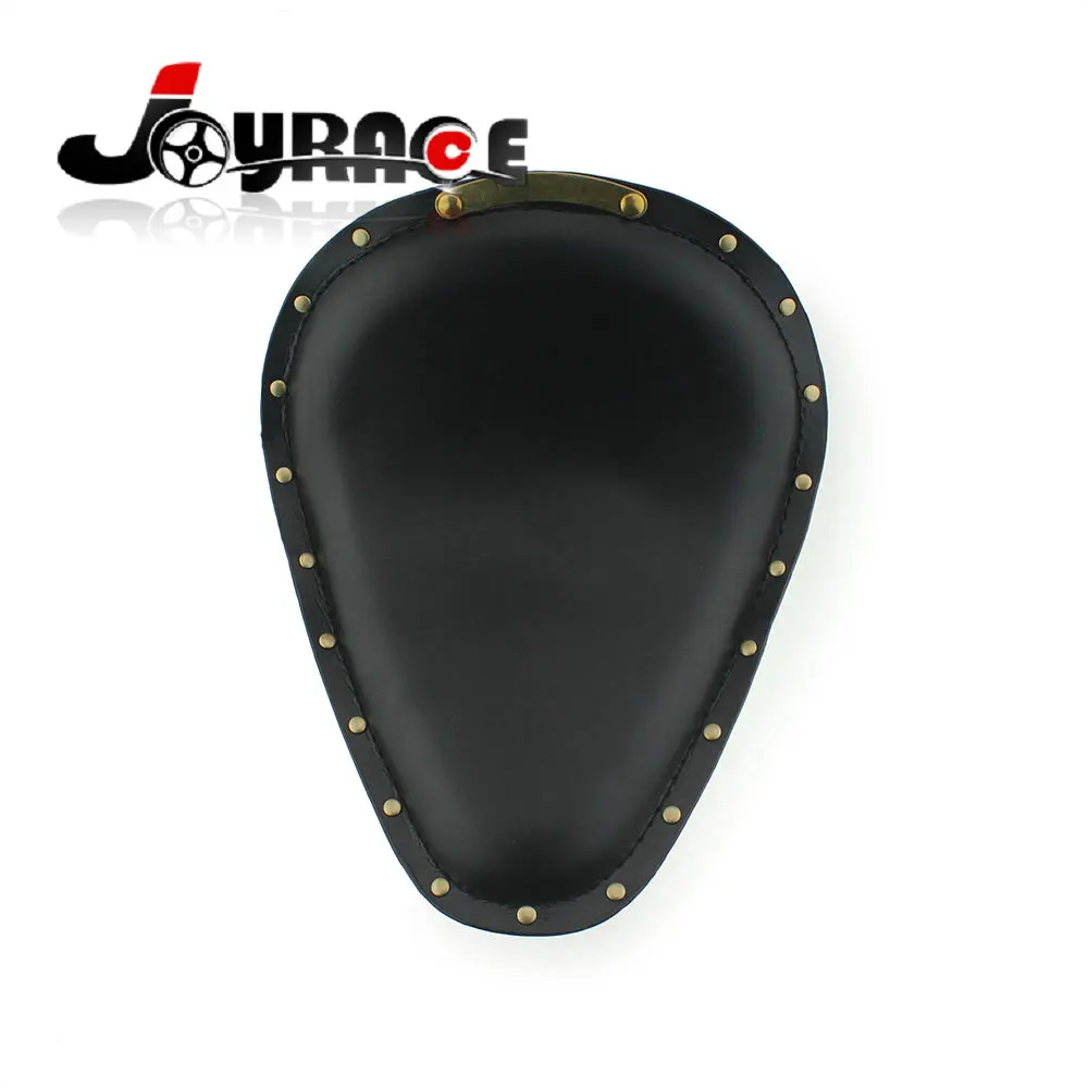Мотоциклетные латунные заклепки Синтетическая кожа Solo Seat Для Harley Chopper Bobber Sportster