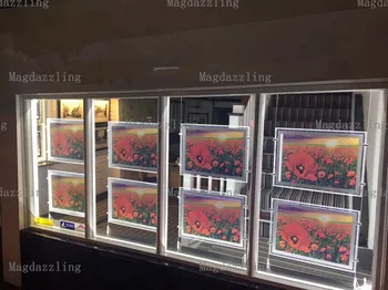 

8PCS A3 Landscape Double Sided Acrylic Frame LED Illuminated Light Display Panel for Real Estate Agent / Property Windows