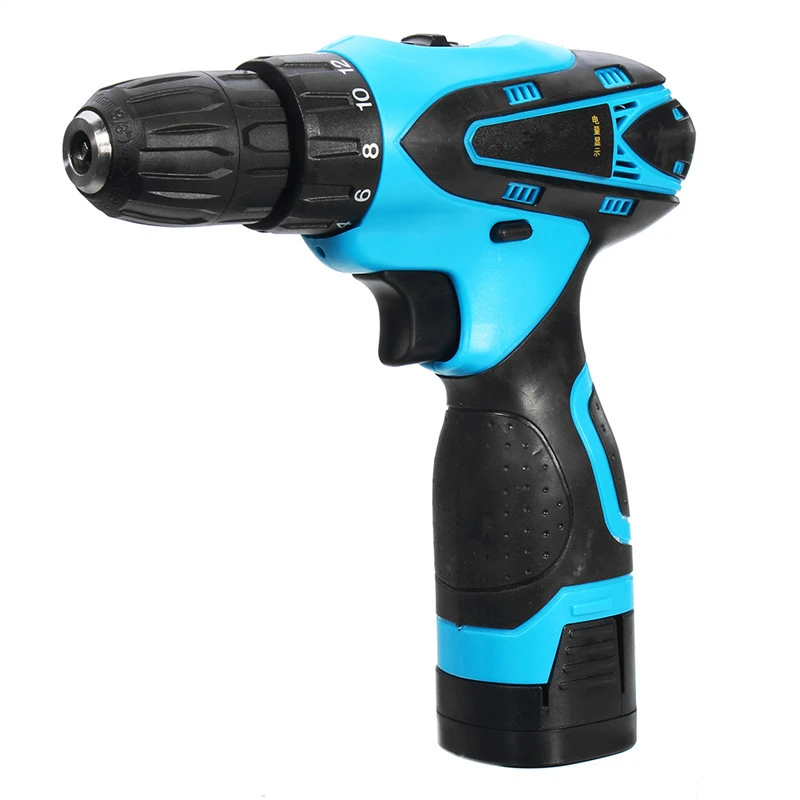 

Doersupp Cordless Screwdriver Full Copper Two-speed Adjustment Button18 Gear Torque 16.8V EU Plug Tighten Loosen Screws Punching